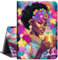 Case for All-New Amazon Fire HD 10 Tablet (13th Generation 10.1, 2023 Release),Slim Lightweight Smart Shell Stand Cover with Auto Wake/Sleep for Fire Tablet 10 2023,African American Girl