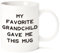 Christmas Mug Gifts for Grandpa dad, 330ml Funny Mug Grandpa Christmas Gifts, Dad Birthday Gifts for Grandpa,Presents for Grandpa Coffee Cup