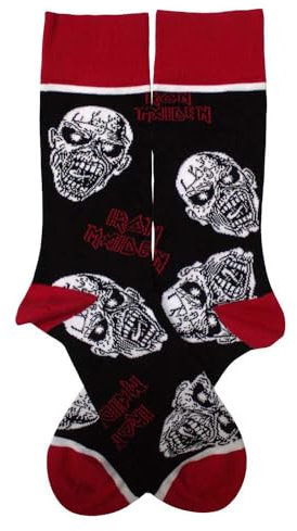 Rock Off officially licensed products Iron Maiden Eddie Skulls Ankle Socks One Size