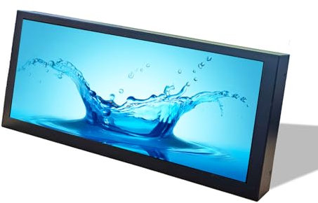 VSDISPLAY Tragbarer LCD-Monitor, An-Droid 11 Board und 12,3 Zoll 1920 x 720 IPS Long Strip Display, unterstützt Autoplay, Autocopy Video