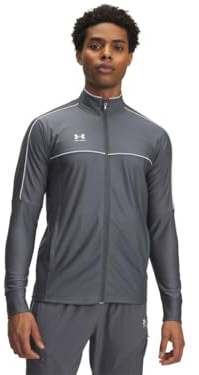 Under Armour Herren Challenger Track Jacket, atmungsaktive und schnelltrocknende Trainingsjacke, leichte Sportjacke mit Seitentaschen,Castlerock / / White,XL