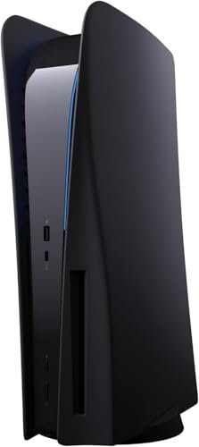 EGOTECH 5ides Custodia Protettiva per PS5 Disc Edition, Doppia Cover Antigraffio per Playstation 5, Custodia Prtettiva Antigraffio Antipolvere (BLACK)