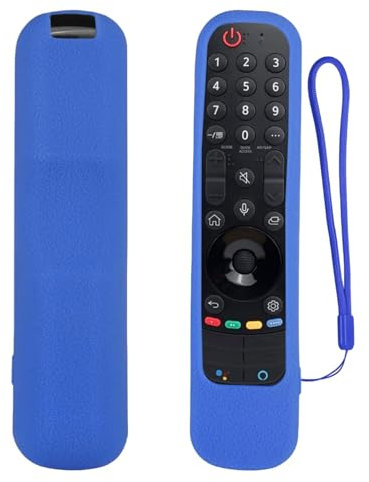 Cover Case for LG TV Remote MR24GA MR24GN MR23GA MR23GN MR22GN MR22GA AN-MR21GA Shockproof Anti Slip Protective Silicone Cover for LG Magic Remote - Not Glowing Blue