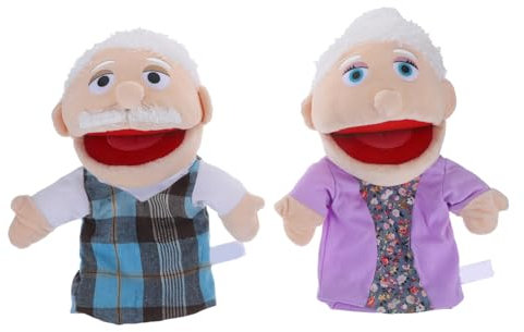 BESPORTBLE 2stücke Handpuppe Figur Für Junge Mädchen Natürlicher Material Realistische Form Bequem Zu Verwenden Für Geschichtenerzählen Fördert Fantasie Und Kreativität Angenehm Anfühlt Wasch