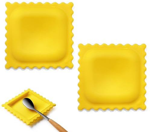 2pcs Cartoon Biscuit Shaped Silicone Spoon Rest, Heat Resistant Anti-Scald Kitchen Mat & Spoon Holder for Cooking Utensils, Cute Kitchen Gadgets for Home, Restaurant or Camping Use