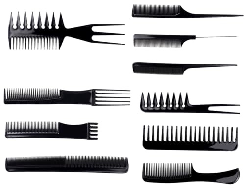 AMSLSIU 10 Stück Styling Hair Comb Supply Professional Shop Einfache Haarbürste Barber Prop Gerade Kämmwerkzeuge für Damen