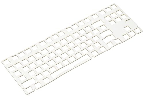 PATIKIL Espuma de teclado de 5 x 14 pulgadas, 87 diseños de teclado de amortiguación de sonido, almohadilla de espuma, interruptores amortiguadores para teclados mecánicos, color blanco