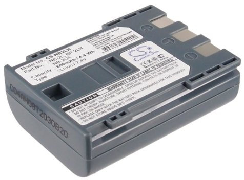 Battery for Canon EOS 400D, 7.4V, 600mAh, Li-ion
