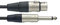 Stagg NMC6XP Câble Microphone XLR femelle 1/4'' Jack 6 m Noir