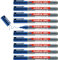 edding 361 Whiteboardmarker - blau - 10 Whiteboard Stifte - Rundspitze 1 mm - Boardmarker abwischbar - für Whiteboard, Flipchart, Magnettafel, Pinnwand, Memoboard - Sketchnotes - nachfüllbar