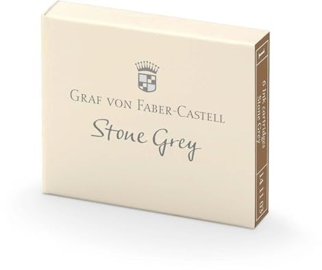 Graf von Faber-Castell Ink cartridges, Stone Grey 6X