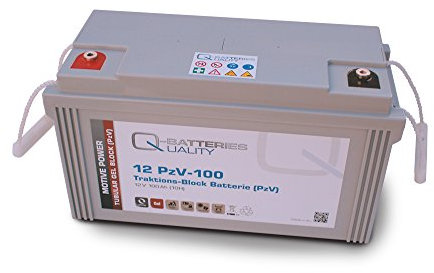 Q-Batteries 12PzV-100 Traktions-Block-Batterie 12V 100Ah (10h) Gel-Panzerplatte