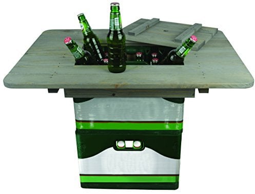 Esschert Design Bierkistentisch aus Kiefernholz, 78 x 57,4 x 11 cm, Partyzubehör, Party-Gartentisch