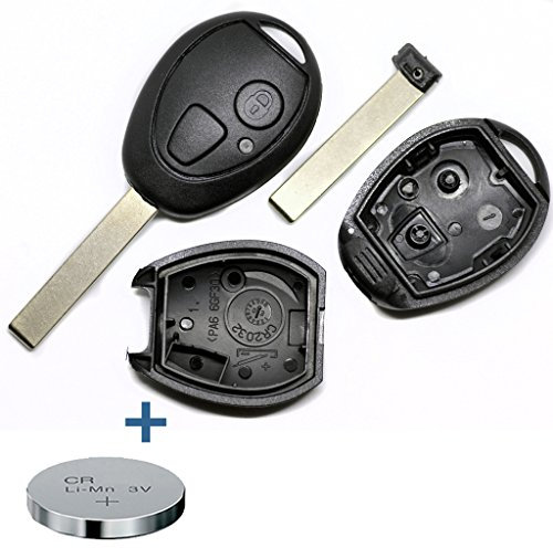 Télécommande de clé de voiture sans fil 1 x boîtier + 1 x clé vierge + 1 x pile CR2032 pour Mini.