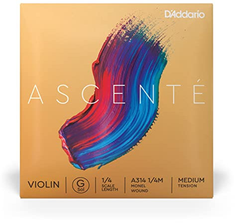 D'Addario Ascenté G-Saite für Geige, 1/4, mittlere Spannung