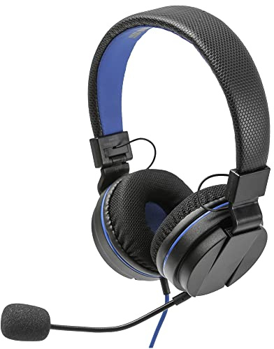 Snakebyte Head Set 4 - On Ear Stereo Headset for Gaming Consoles with detachable Mic, Inline Control, Wired 3.5Mm Headphone for Use with PC, Laptop, Xbox One, Switch, PS4 - PlayStation 4