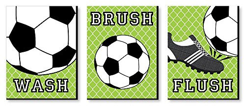 Unbekannt GOAAAL! Wandbild Wanddekoration Fußball, 19,1 x 25,4 cm, 3 Stück