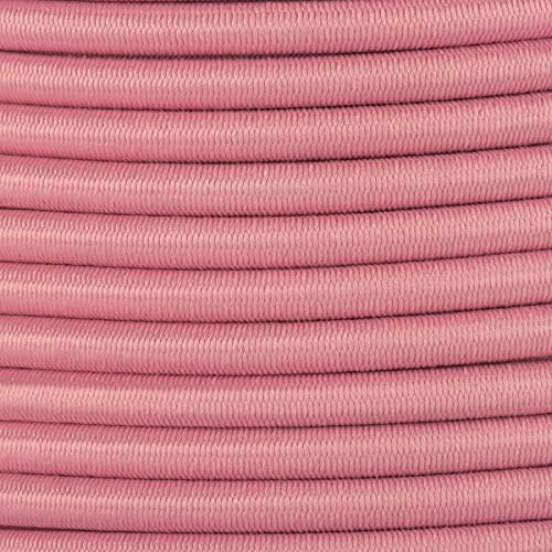 2m Gummikordel - Hutgummi - Rundgummi, hochwertig, extra-stark in 5mm, rosa