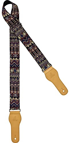 Ortega Guitars Gitarrengurt World Series - Baumwolle Maya Dance (OCS-470) | Länge verstellbar, für Akustik Gitarre / Bass, E-Gitarre, E-Bass