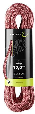 Edelrid Kletterseil Python 10,0 mm Einfachseil, Länge:60 Meter, Farbe:200 red