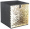 Lettuce Eat ® Set Of 2 Gold Sequin Non-Woven Folding Large Cube Storage Bin