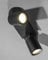 CGC Lighting Modern Round Ceiling Wall LED Spotlights Adjustable Light Surface Mount (Black, Double)