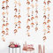 Pink Blume 52 Ft Dekoration für Partys in Roségold Frühling Blätter Girlande Kit Papier Hängende Blätter Gold Banner Streamer für Dekoration Geburtstag Hochzeit