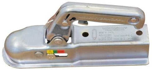 FKAnhängerteile 1 Stück - Winterhoff Kugelkupplung WW8-D40-800kg - 40mm Vierkant - Bohrung 90mm Ø11mm