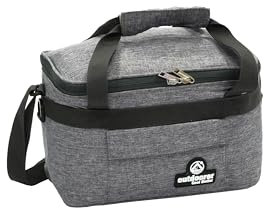 outdoorer Minikühltasche Cool Butler 6 in Grau – Faltbare kleine Isoliertasche für unterwegs, praktische Thermotasche zum Umhängen