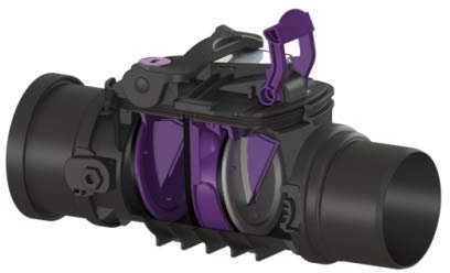 KESSEL Rückstaudoppelverschluss Staufix Control, DN100, freiliegend,Rattenschutz 770100R