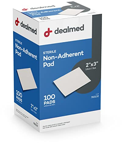 Dealmed Sterile Gauze Pads 2 x 3 - Non Adherent - 100 Count