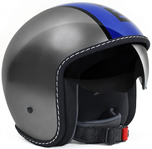 MOMO Blade Glossy Blue Elmetto jet