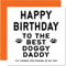 Vatertagskarten für Papa vom Hund – Bester Hund Papa – Hund Geburtstagskarte von Hund für Vater lustige Hunde-Geschenke 145 mm x 145 mm Witz Happy Father's Day Grußkarten Geschenk für Papa Papa Papa