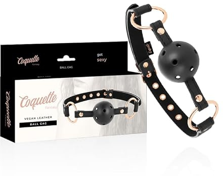 COQUETTE FANTASY MORDAZA TRANSPIRABLE CUERO VEGANO