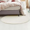 Teppich Wölkchen Fell Rund, Fellteppich Rund, Kunstfell Teppich Waschbar, Hasenfell, Kaninchenfell - Flauschiger Teppich Wohnzimmer, Bettvorleger Schlafzimmer - Beige - Rund 160cm