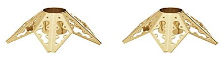 Georg Jensen Taper Kerzenhalter vergoldet von Sanne Lund Traberg - 2 PCs