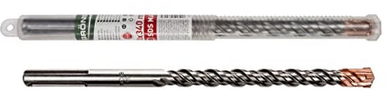 Foret à percussion GRÖNE SDS Max - Quatre cannelures - Flexible et solide - Marteau perforateur SDS Max - Pour béton armé - 800 x 20 mm