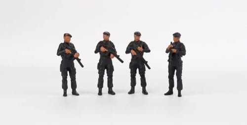 Truescale Miniatures Mini GT 1/64 Scale Mobile Brigade Corps (BRIMOB) Figurine Set MGTAC22
