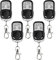 ATEC - Telcomando Universale Long Life a Frequenza Fissa 433,92 MHz con 4 Pulsanti e Batteria 12V NON Idoneo per Rolling Code (5 pezzi)