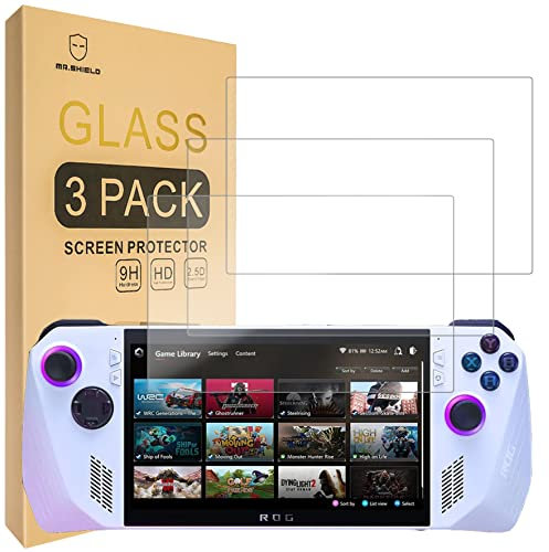 Mr.Shield Schutzfolie Kompatibel mit ASUS Rog Ally [2 Stück] Schutzglas Schutzglasfolie 9H Härte, HD Klare Displayschutzfolie