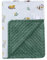 LAT Baby Decke Kinderdecke Winter mit Minky 75x100 cm - Wärme Babydecke Kinderwagen Kuscheldecke Baumwolle Kinder für Neugeborenen Mädchen Junge (Kaninchen, Winterdecke)