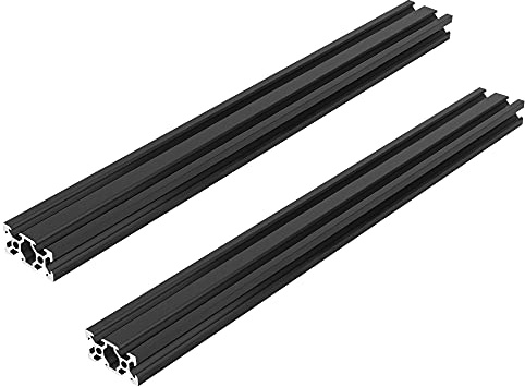 2 Stück 250mm 2040 V-Slot Europäischer Standard Norm Eloxierte Linearschiene 20x40 Aluprofil für 3D-Drucker DIY CNC-Maschinen uzw