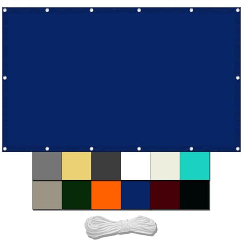 Filet D'ombrage Protection Rayons UV 2.8 x 4 m UV Protection avec Oeillets Tissu Polyester Multi Couleur et Taille Toiles D'ombrages pour Piscine Voitures Camping Patio, Bleu Foncé