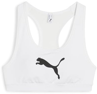 PUMA Damen 4keeps Bra Sport-BHs, Puma White-big Cat, S EU
