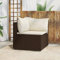 SECOLI Balkonmöbel Set für kleinen Balkon Balkon Sofa Gartensofa Rattan Sofa Balkon Lounge Klein Lounge Sofa Garden Sofa Rattan balkonmöbel Gartenlounge klein-Braun-1-tlg