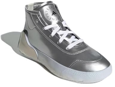 adidas Treino Mid Sneaker Stella McCartney Metallic Sneaker Schuhe, Silberfarben metallisch, 36 2/3 EU
