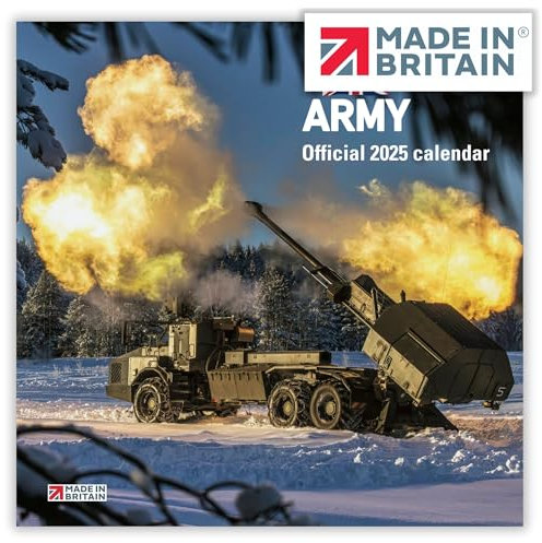 ALLTRADE Calendar 2025 British Army 2025 Calendar UK Holidays Official Large Premium Wall Eco-Friendly, MADE IN BRITAIN® on FSC® paper Carbon Capture by Trees Planted in UK Great Gift