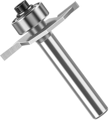 Btstil T Slot Router Bit, 1/4 Shank 2mm Slot Cutter Trim Router Bit for Knock on Furniture Campervan Motorhome (Grey)