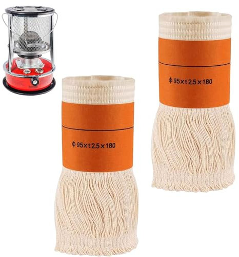 Meche Chauffage Petrole,Meche Poele a Petrole,2 Pièces Mèche De Rechange pour Chauffage,Mèches De Poêle Au Kérosène,Mèches De Bougies À Huile,Mèche pour Lampe à Pétrole Kérosène Compatible