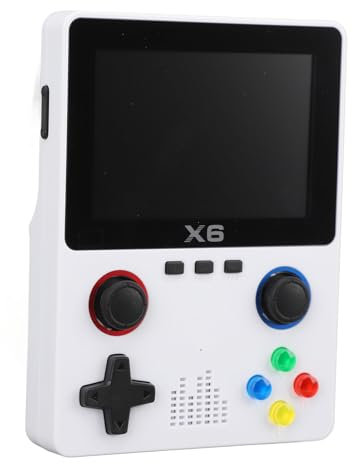Console di Gioco Portatile, Console di Gioco retrò con Schermo a Colori IPS da 3,5 Pollici, Scheda TF 32G Incorporata, Console di Gioco Portatile Ricaricabile con Doppio Joystick